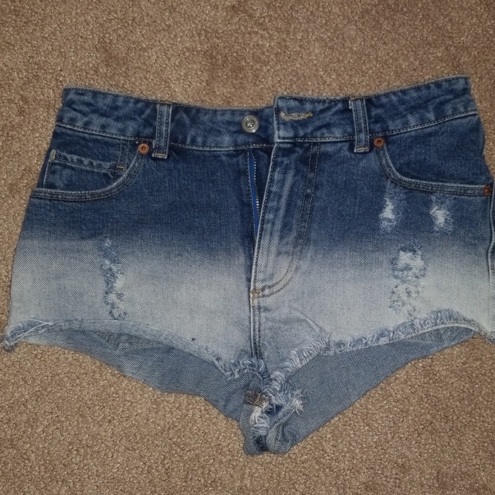 Cheeky denim shorts